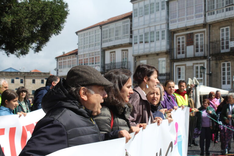 (FOTOS) Así foi a manifestación da plataforma Queremos Galego en Santiago de Compostela