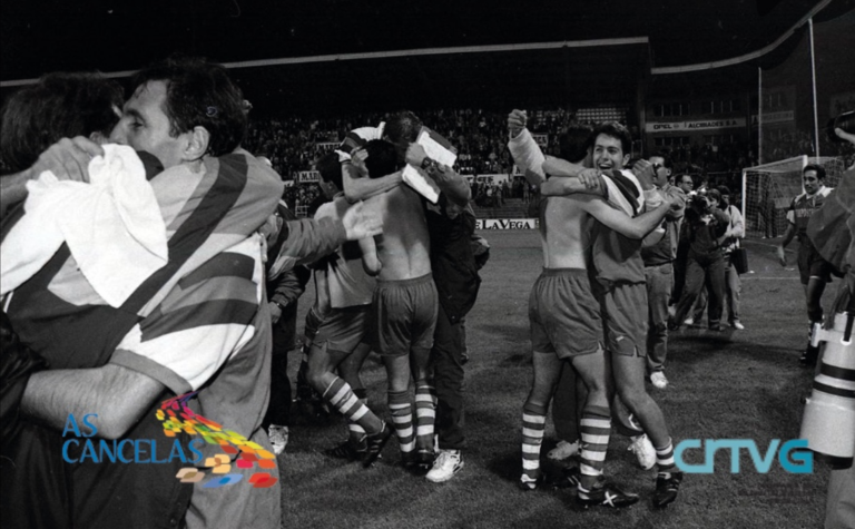 A SD Compostela celebra o 30º aniversario da súa histórica victoria retransmitindo no cine o partido contra o Raio Vallecano