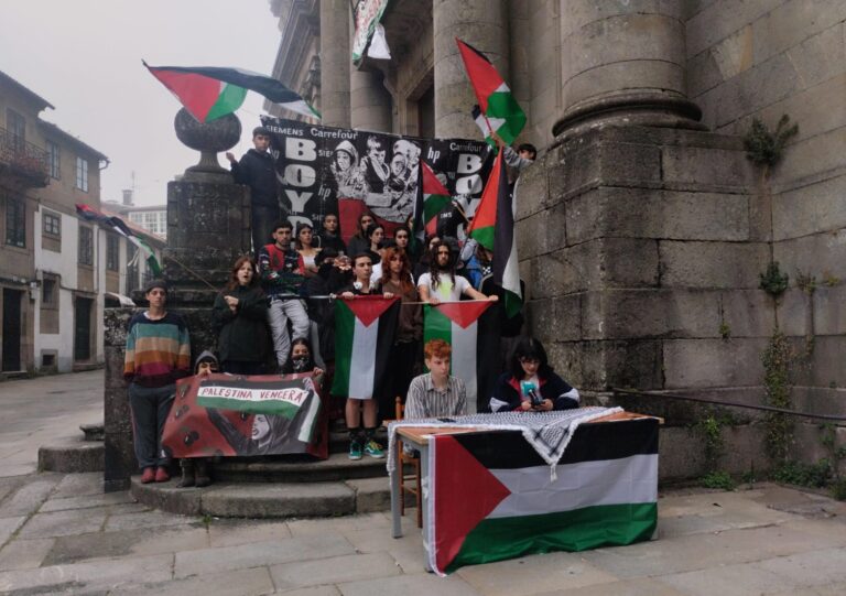 A comunidade universitaria en defensa a Palestina carga contra a “hostilidade” da USC