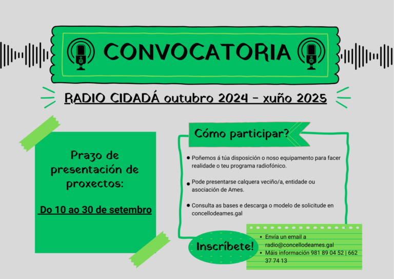 Ames Radio abre a convocatoria para novos programas de cidadanía ata o 30 de setembro