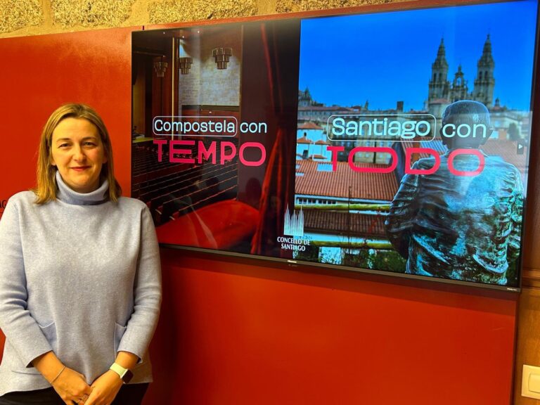 Presentación da campaña ‘Compostela con tempo. Santiago con todo’ en Fitur 2025 este xoves