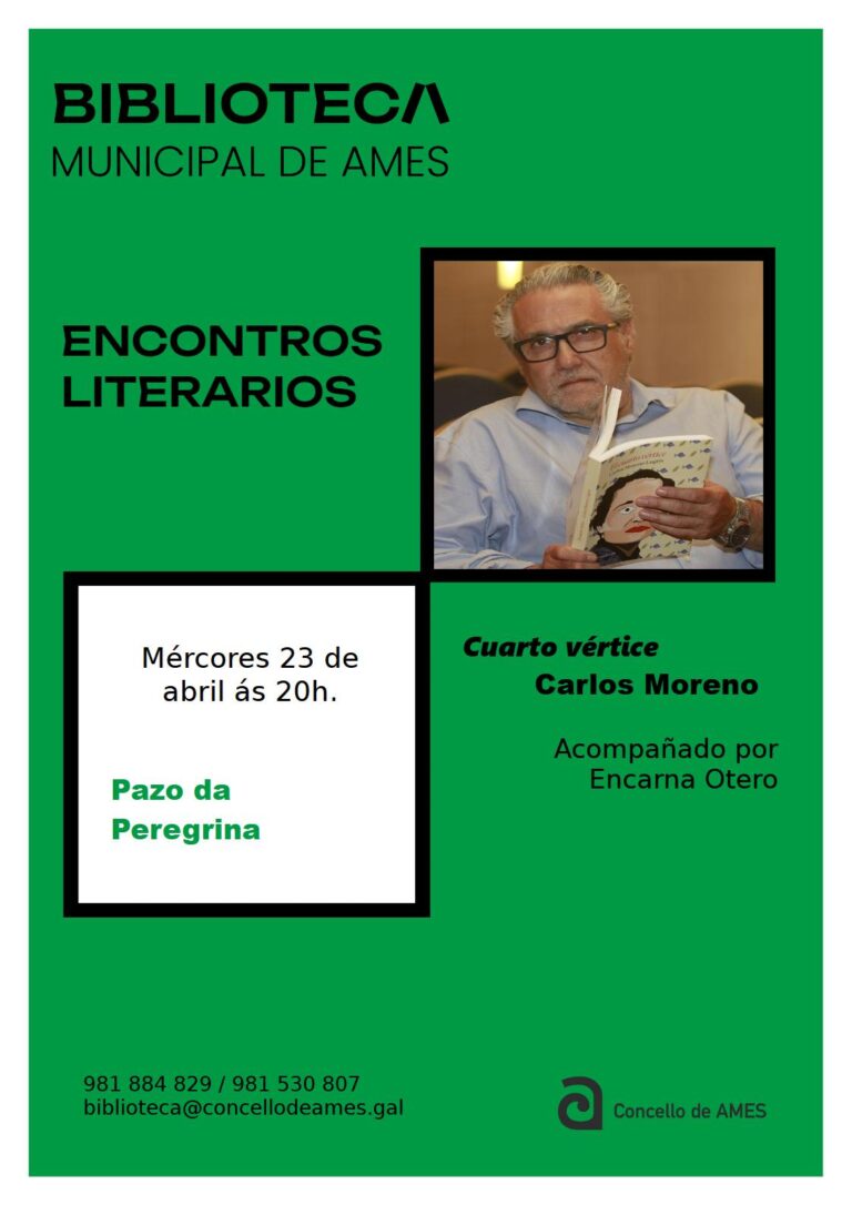 Ames promove un novo encontro literario con Carlos Moreno Lugrís