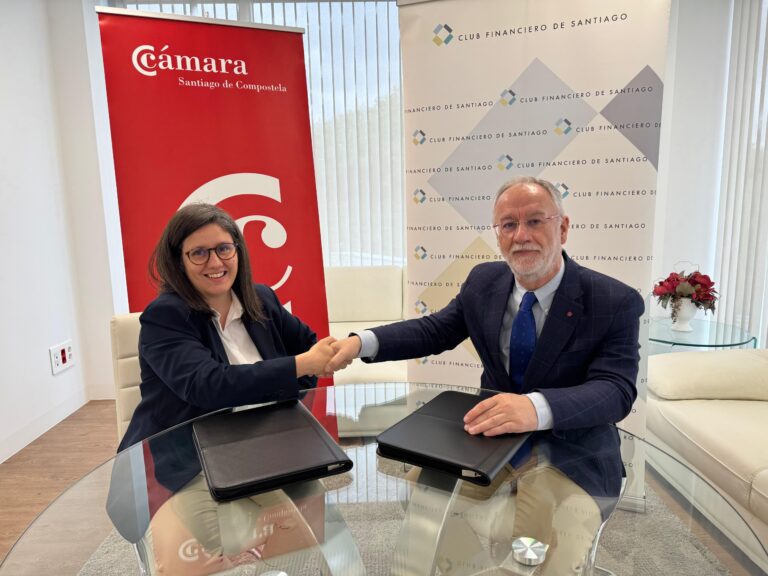 O Club Financiero de Santiago e a Cámara de Comercio asinan un acordo de colaboración