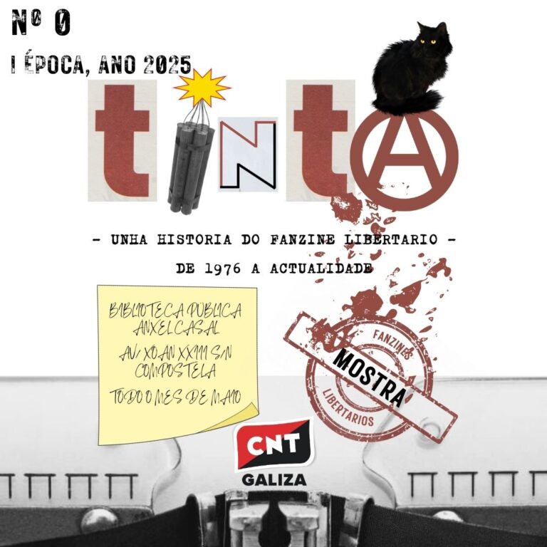 A Biblioteca Ánxel Casal acolle o mes de maio a exposición ‘TintA: unha historia do fanzine libertario, de 1976 á actualidade’ 
