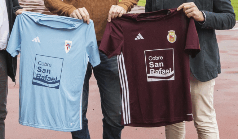 Cobre San Rafael, a empresa propietaria da Mina de Touro, volverá ser patrocinadora da SD Compostela durante dous anos máis