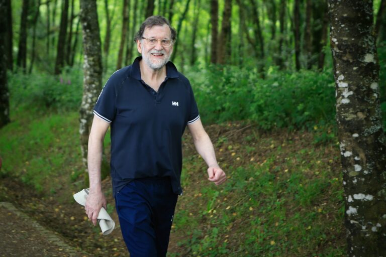 O expresidente do Goberno Mariano Rajoy peregrina a Santiago polo Camiño Francés