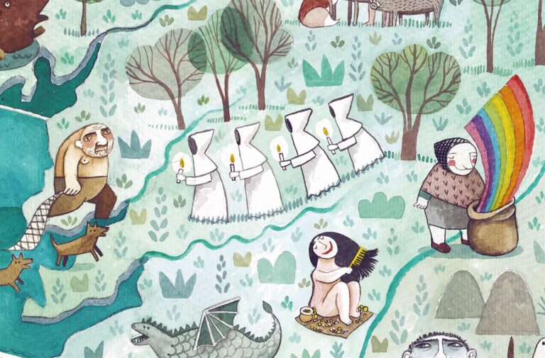 O Festival Atlántica lanza un mapa ilustrado con 34 seres máxicos galegos