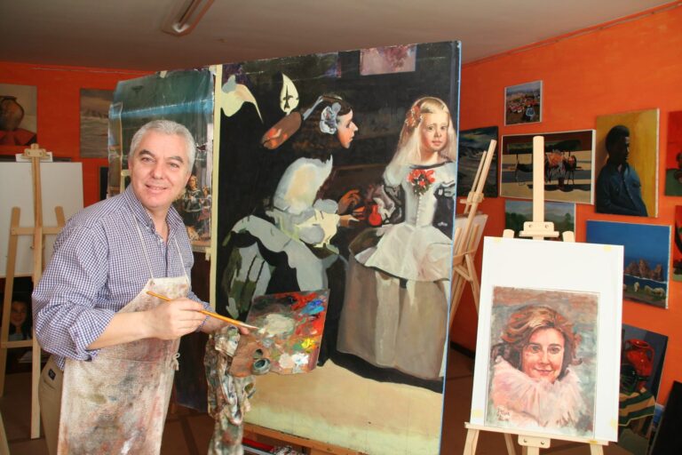 A Área Empresarial do Tambre inaugura unha exposición con obras de Silva, Quiñoy e Blanco