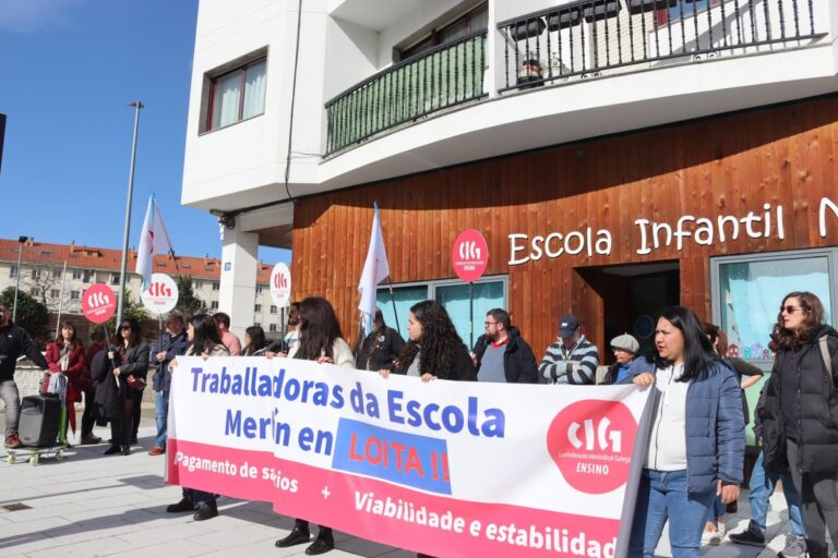 A CIG denuncia o “desmantelamento” da Escola Infantil Merlín, con máis dun mes de parálise e salarios impagados