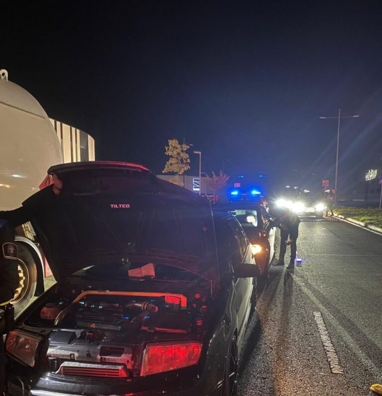 Desactivan unha macroconcentración de coches na Sionlla, cuns 150 condutores denunciados