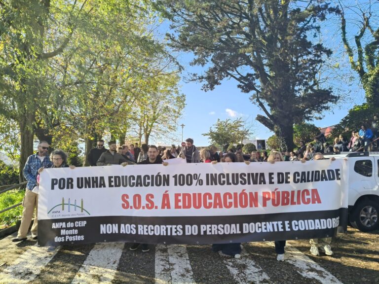 O CEIP Monte dos Postes mobilízase contra o “déficit sanguento” de persoal de apoio