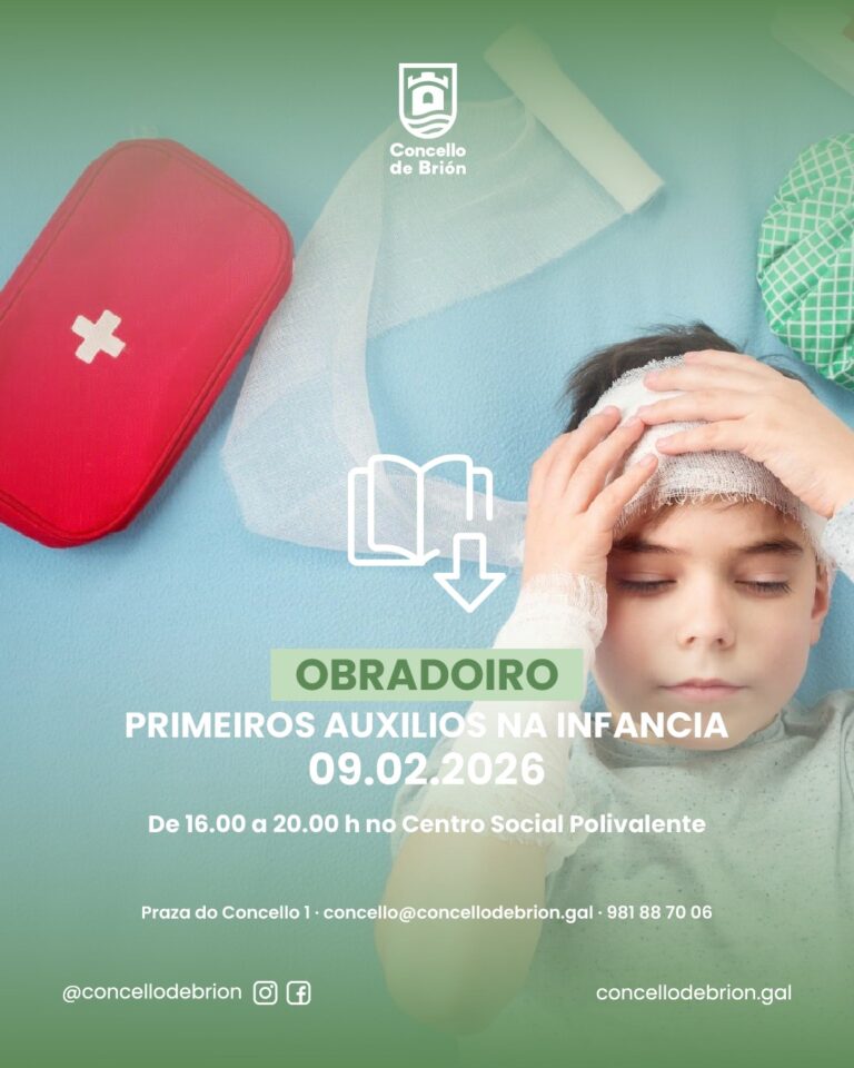 O Concello de Brión organiza un obradoiro de primeiros auxilios na infancia