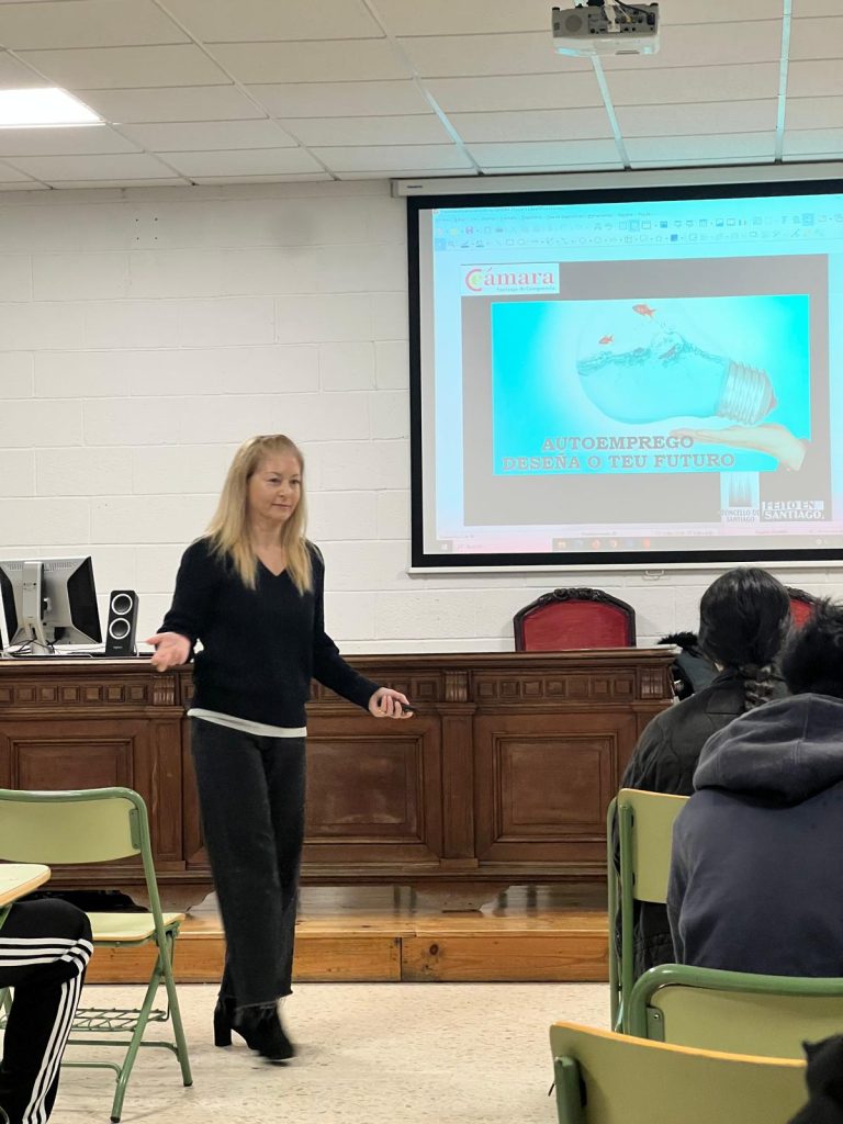 A Cámara de Comercio inicia en febreiro un programa de difusión do emprendemento nos centros educativos de Santiago