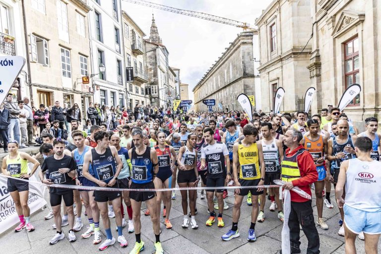 A carreira ‘Os 10.000 Peregrinos’ volverá encher de atletas as rúas de Santiago o 22 de marzo
