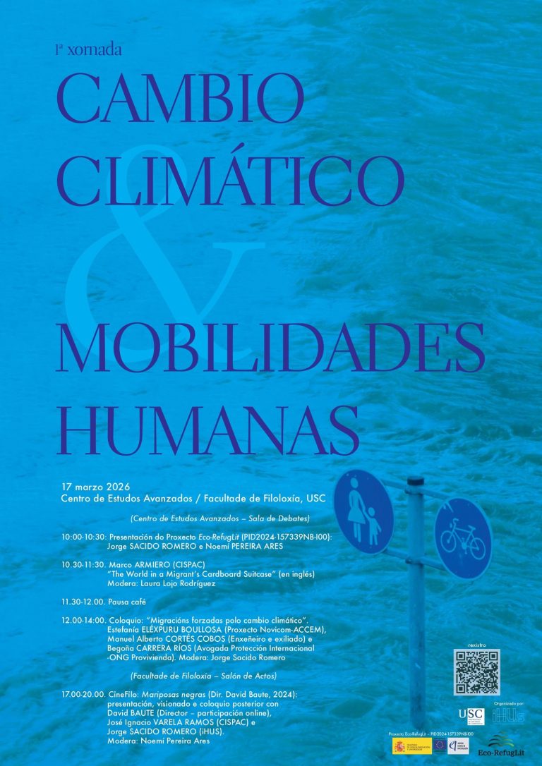 A migración forzada por factores ambientais, a debate en Santiago o martes 17 de marzo