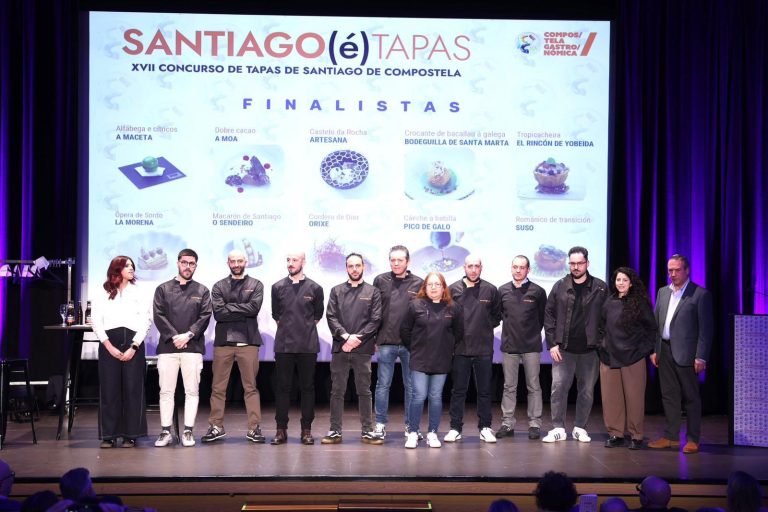 ‘Castelo da Rocha’, ‘Crocante de bacallau á galega’ e ‘Ópera de Sordo’ gañan o XVII Santiago(é)Tapas