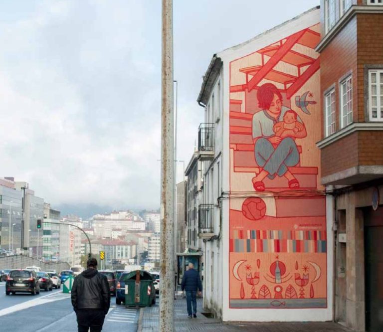 O Concello presenta o catálogo ‘Muralismo en Compostela’ para visibilizar 46 obras de arte urbana na cidade