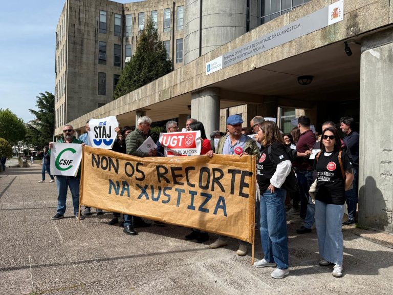 Funcionarios de Xustiza denuncian “explotación laboral” nos xulgados de Fontiñas