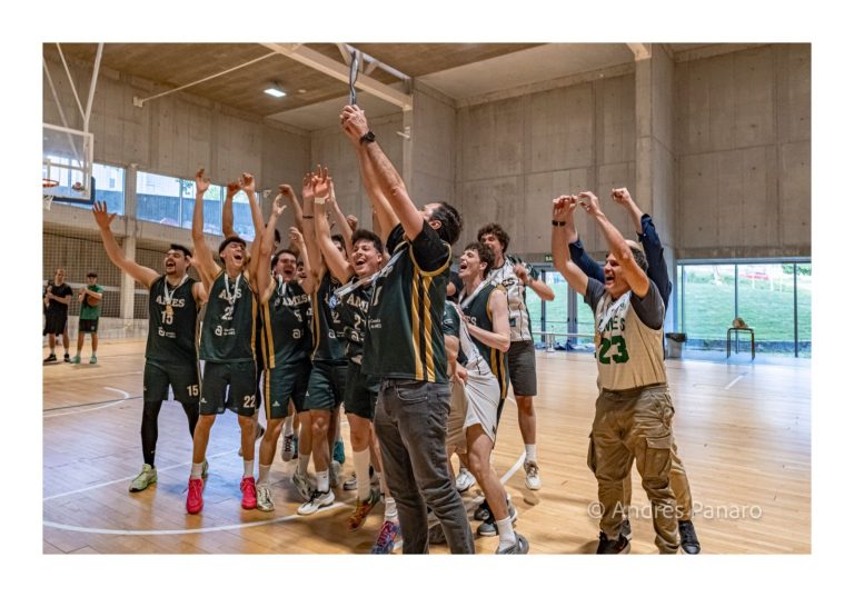 O Club Baloncesto Ames proclámase campión da 3ª División Sénior e afronta o reto do ascenso histórico