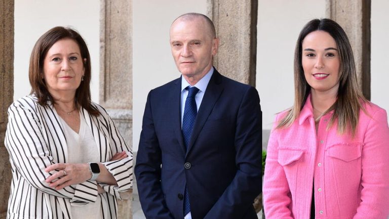 A USC nomea tres novos delegados para reforzar a internacionalización, a saúde e a estratexia dixital