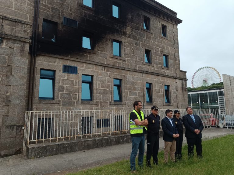 A comisaría da Policía Nacional de Santiago iniciará o luns a súa rehabilitación integral tras o incendio de febreiro