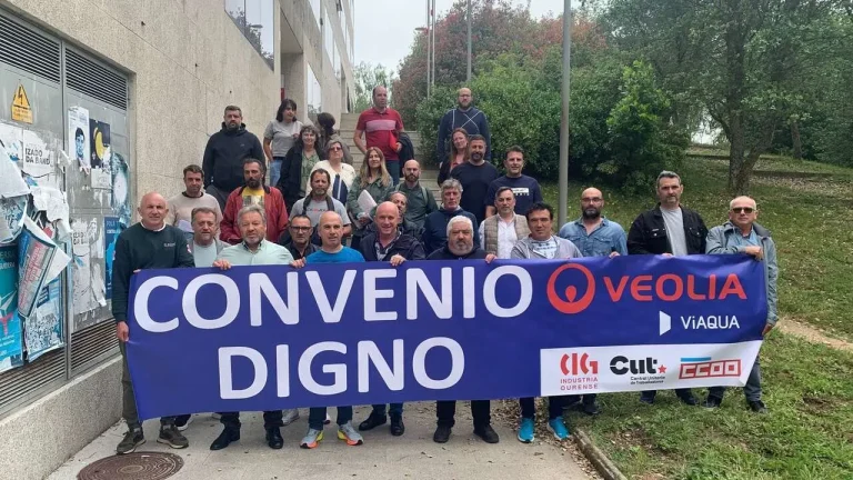 O persoal de Viaqua mobilízase en catro concellos galegos ante o “bloqueo” do convenio